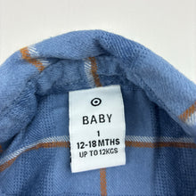 Load image into Gallery viewer, Unisex Target, check flannel cotton long sleeve shirt, GUC, size 1,  