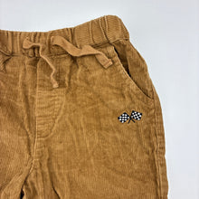 Load image into Gallery viewer, Unisex DAVID JONES, brown corduroy cotton pants, elasticated, EUC, size 1,  