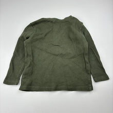 Load image into Gallery viewer, Unisex Anko, green cotton knit waffle long sleeve top, GUC, size 2,  