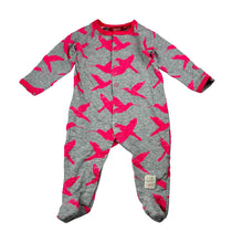 Load image into Gallery viewer, Girls Sprout, cotton blend coverall, birds, GUC, size 000,  