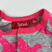 Load image into Gallery viewer, Girls Sprout, cotton blend coverall, birds, GUC, size 000,  