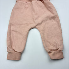Load image into Gallery viewer, Girls Baby Berry, pink cotton blend basic fleece lined track pants, elasticated, GUC, size 00,  