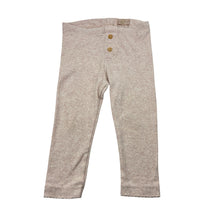 Load image into Gallery viewer, Girls H&amp;M, pink cotton blend ribbed knit leggings, adjustable, EUC, size 1,  