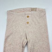 Load image into Gallery viewer, Girls H&amp;M, pink cotton blend ribbed knit leggings, adjustable, EUC, size 1,  