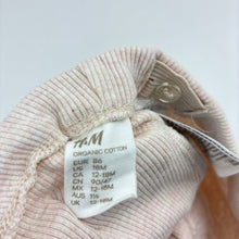 Load image into Gallery viewer, Girls H&amp;M, pink cotton blend ribbed knit leggings, adjustable, EUC, size 1,  