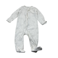 Load image into Gallery viewer, Unisex Target, white organic cotton blend zip coverall, EUC, size 00,  