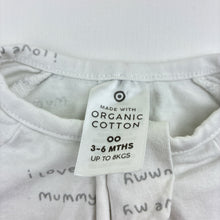 Load image into Gallery viewer, Unisex Target, white organic cotton blend zip coverall, EUC, size 00,  