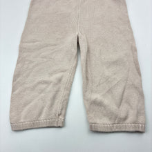 Load image into Gallery viewer, Girls H&amp;M, pink cotton knit pants, elasticated, GUC, size 1,  
