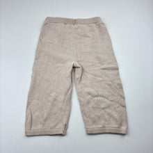 Load image into Gallery viewer, Girls H&amp;M, pink cotton knit pants, elasticated, GUC, size 1,  