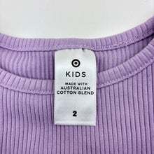 Load image into Gallery viewer, Girls Target, stretch cotton ribbed ruffle long sleeve t-shirt, EUC, size 2,  