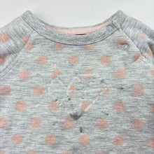 Load image into Gallery viewer, Girls Sprout, polka dot cotton blend fleece lined sweater, GUC, size 00,  
