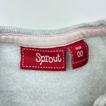 Load image into Gallery viewer, Girls Sprout, polka dot cotton blend fleece lined sweater, GUC, size 00,  