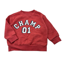 Load image into Gallery viewer, Unisex Anko, red cotton blend fleece lined sweater, GUC, size 1,  