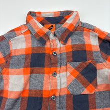 Load image into Gallery viewer, Boys Tilt, check flannel cotton long sleeve shirt, EUC, size 1,  