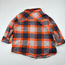 Load image into Gallery viewer, Boys Tilt, check flannel cotton long sleeve shirt, EUC, size 1,  