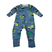 Load image into Gallery viewer, Boys Bonds, cotton blend zip coverall Wondersuit, car, GUC, size 000,  