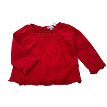 Load image into Gallery viewer, Girls Monsoon, red cotton long sleeve t-shirt, FUC, size 1,  