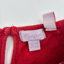 Load image into Gallery viewer, Girls Monsoon, red cotton long sleeve t-shirt, FUC, size 1,  