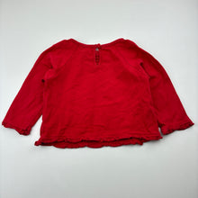 Load image into Gallery viewer, Girls Monsoon, red cotton long sleeve t-shirt, FUC, size 1,  