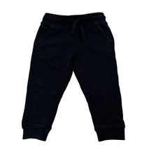 Load image into Gallery viewer, Unisex Target, black cotton blend fleece lined track pants, elasticated, GUC, size 1,  