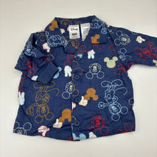 Load image into Gallery viewer, Unisex Disney, Mickey Mouse flannel cotton pyjama set, EUC, size 000,  