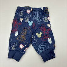 Load image into Gallery viewer, Unisex Disney, Mickey Mouse flannel cotton pyjama set, EUC, size 000,  