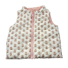 Load image into Gallery viewer, Girls Target, reversible floral / pink puffer vest, EUC, size 0,  