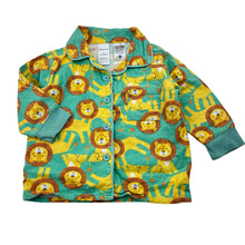 Load image into Gallery viewer, Unisex Baby Berry, flannel cotton pyjama top, lion, wash fade, FUC, size 1,  