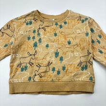 Load image into Gallery viewer, Unisex Anko, beige cotton fleece lined sweater, bear, EUC, size 1,  