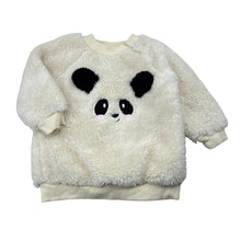 Load image into Gallery viewer, Unisex Dymples, cream fleece sweater, embroidered, EUC, size 00,  