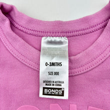 Load image into Gallery viewer, Girls Bonds, pink cotton blend knit sweater, pilling, FUC, size 000,  