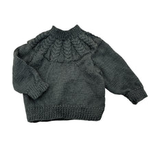 Load image into Gallery viewer, Unisex handmade, grey knit sweater, EUC, size 000,  