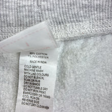 Load image into Gallery viewer, Unisex Sprout, grey cotton blend fleece lined track pants, elasticated, EUC, size 1,  