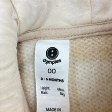 Load image into Gallery viewer, Unisex Dymples, check zip fleece hooded jacket, EUC, size 00,  