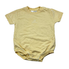 Load image into Gallery viewer, Girls Baby Berry, yellow thick cotton bodysuit / romper, embroidered, EUC, size 0,  