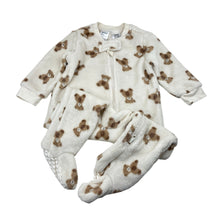 Load image into Gallery viewer, Unisex Anko, zip fleece coverall, teddy bear, GUC, size 0,  