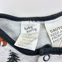 Load image into Gallery viewer, Unisex Baby Berry, cotton blend romper, bear, GUC, size 00,  