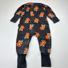 Load image into Gallery viewer, Unisex Bonds, cotton blend zip wondersuit, lion, wash fade, FUC, size 0,  