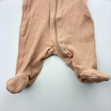 Load image into Gallery viewer, Girls 4 Baby, cotton blend ribbed zip coverall, EUC, size 00000,  