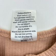 Load image into Gallery viewer, Girls 4 Baby, cotton blend ribbed zip coverall, EUC, size 00000,  