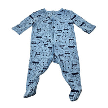 Load image into Gallery viewer, Boys Dymples, cotton zip coverall, car, GUC, size 000,  