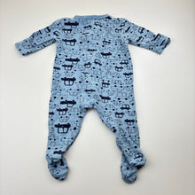 Load image into Gallery viewer, Boys Dymples, cotton zip coverall, car, GUC, size 000,  