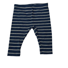 Load image into Gallery viewer, Unisex Target, striped organic cotton blend ribbed leggings, elasticated, GUC, size 000,  