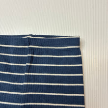 Load image into Gallery viewer, Unisex Target, striped organic cotton blend ribbed leggings, elasticated, GUC, size 000,  