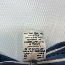 Load image into Gallery viewer, Unisex Target, striped organic cotton blend ribbed leggings, elasticated, GUC, size 000,  