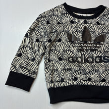 Load image into Gallery viewer, Unisex Adidas, lightweight sweater, zebras, EUC, size 2,  