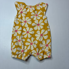 Load image into Gallery viewer, Girls Next, floral cotton romper, EUC, size 000,  