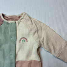 Load image into Gallery viewer, Unisex Next, cotton ribbed romper, embroidered, EUC, size 0000,  