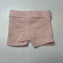 Load image into Gallery viewer, Girls Anko, striped cotton blend shorts, elasticated, EUC, size 000,  