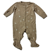 Load image into Gallery viewer, Unisex Next, brown cotton coverall, rabbit, EUC, size 000,  